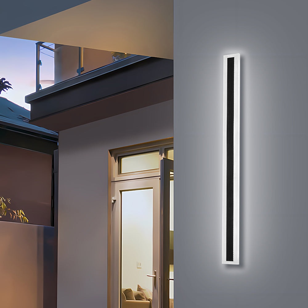 Schwarze Außenwandleuchte LED