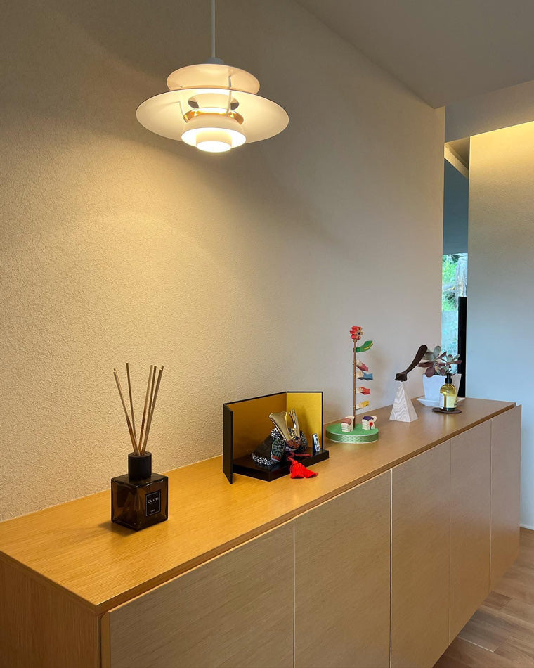 Bunte Glaslaternen-Pendelleuchte