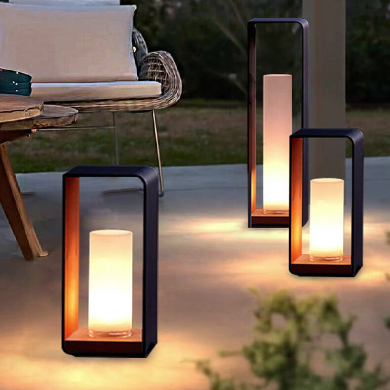 Quadratische LED-Gartenleuchten