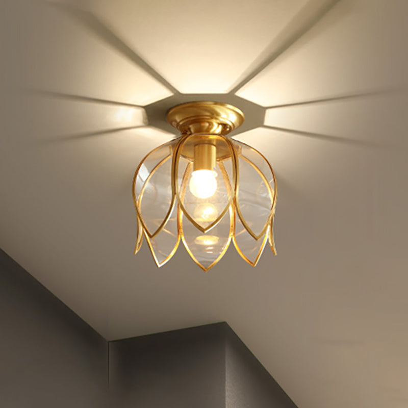 Gekrümmte florale gestufte Deckenlampe