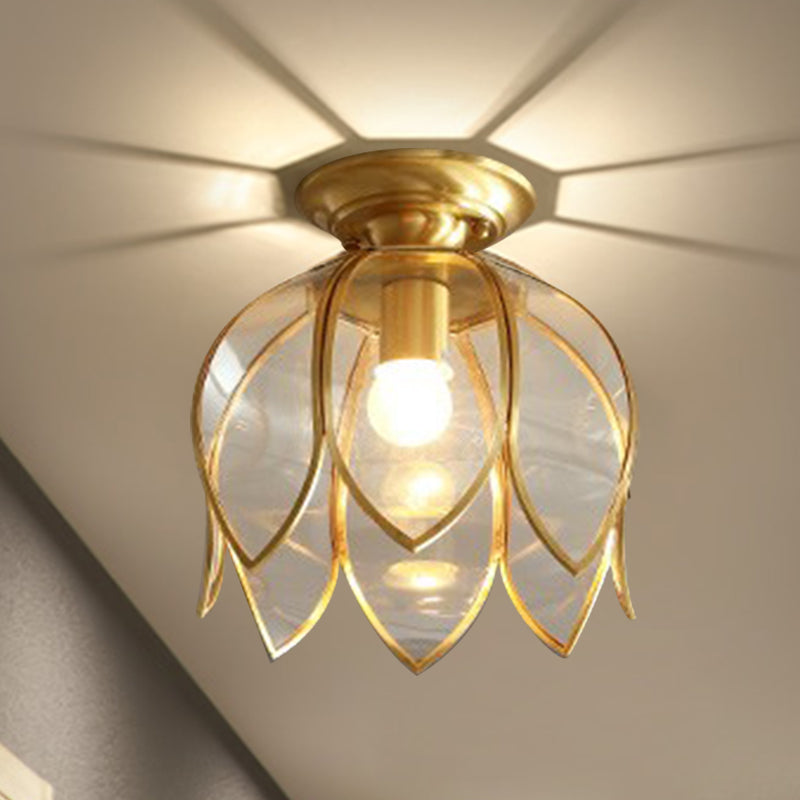 Gekrümmte florale gestufte Deckenlampe
