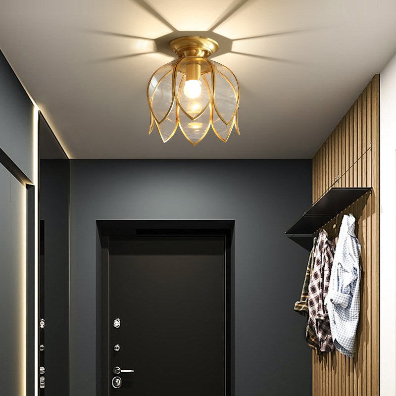 Gekrümmte florale gestufte Deckenlampe