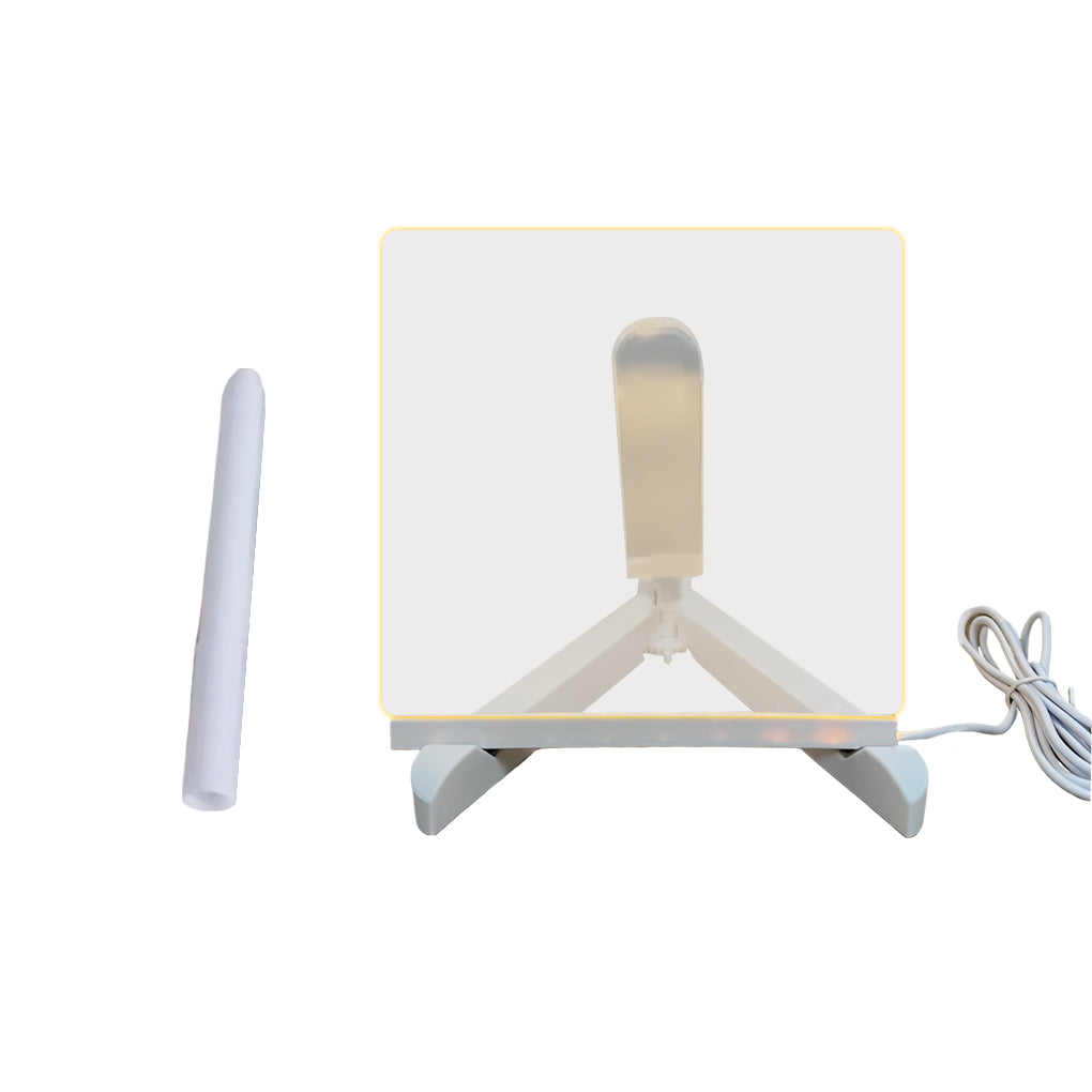 LED Acryl Nachrichtenbrett Bunte Beschreibbare Tischlampe