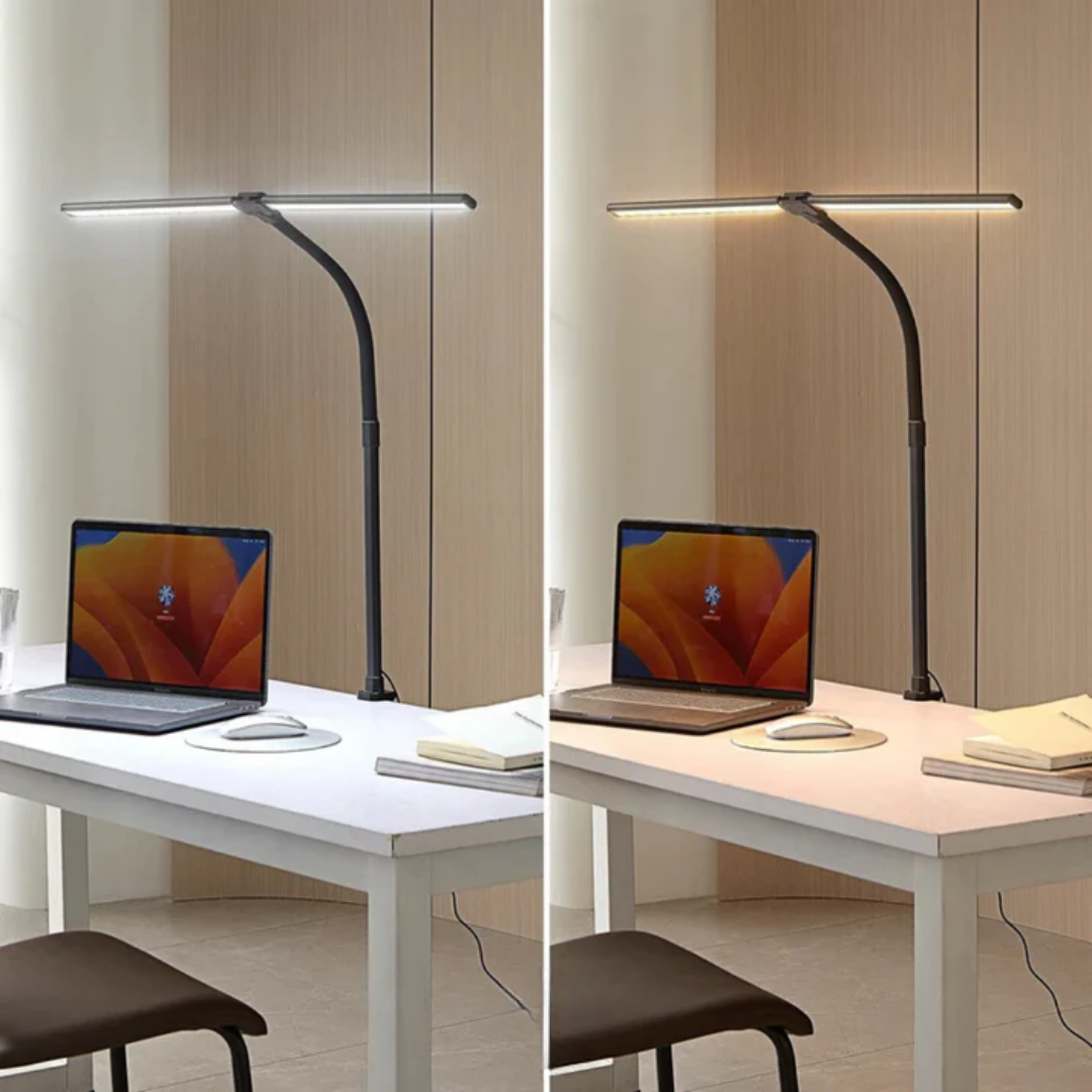 Klemmlampe mit Doppelkopf