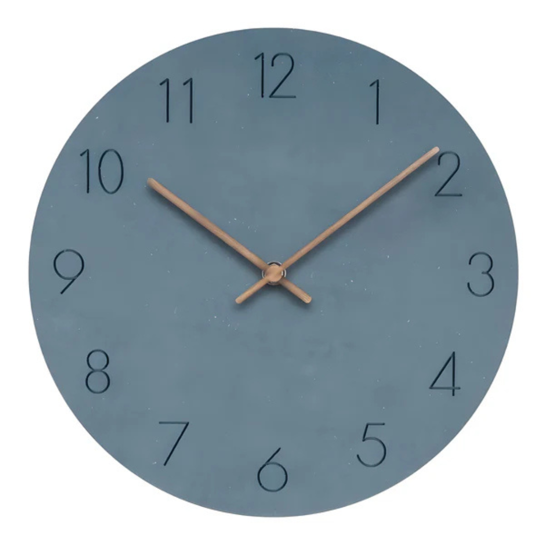Holz-Analog-Wanduhr