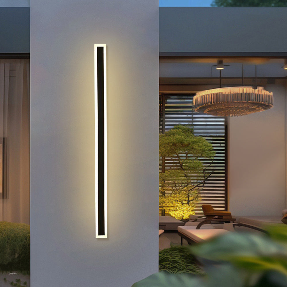 Schwarze Außenwandleuchte LED