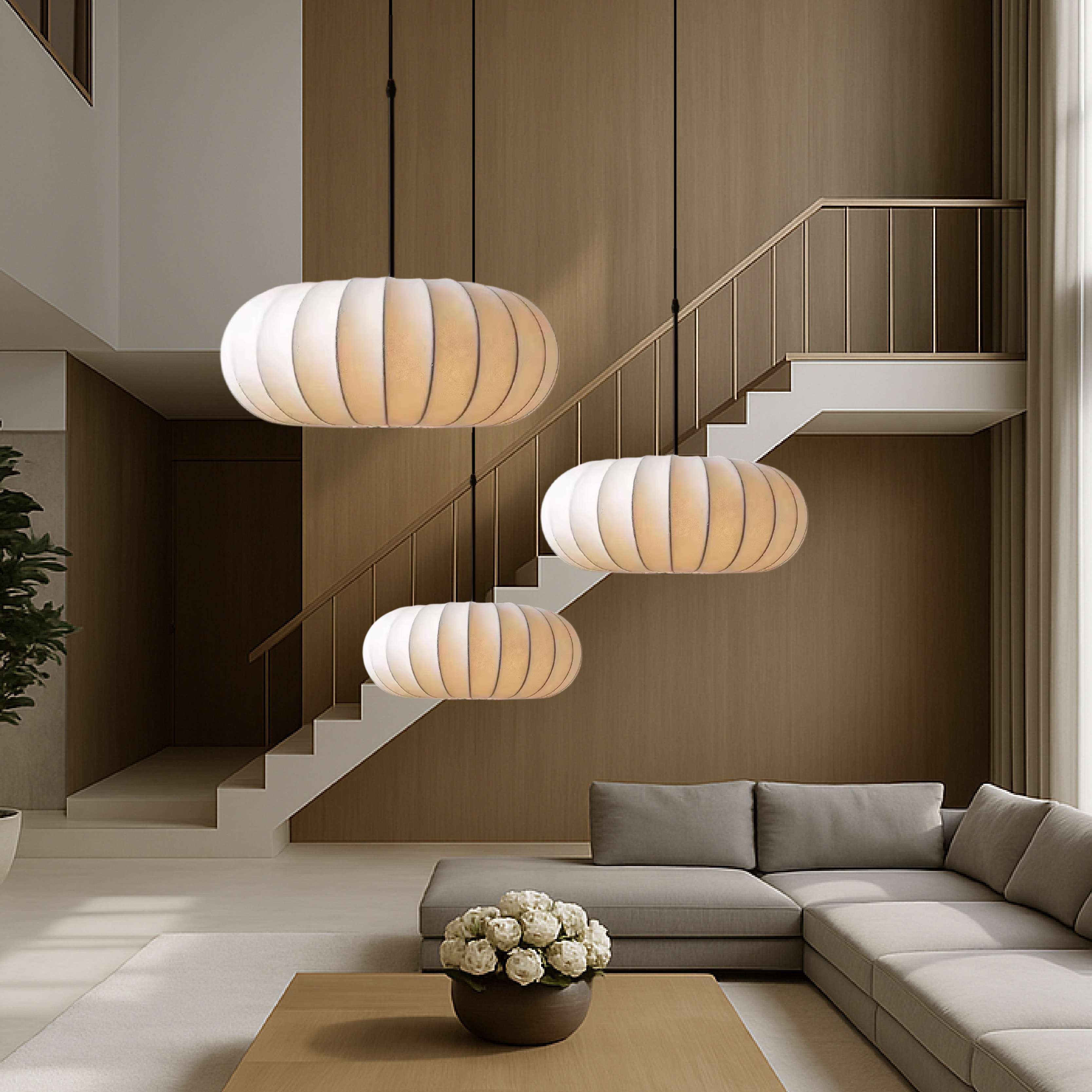 Kürbisförmige Pendelleuchte | LED