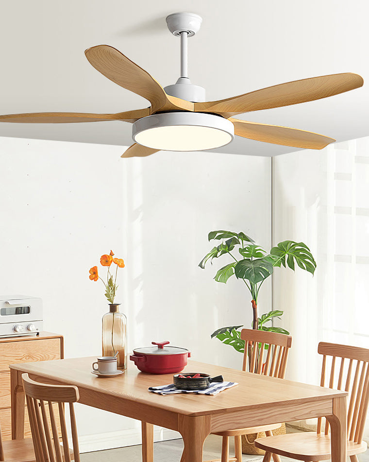 LED-Deckenleuchte mit umschaltbarem Ventilator