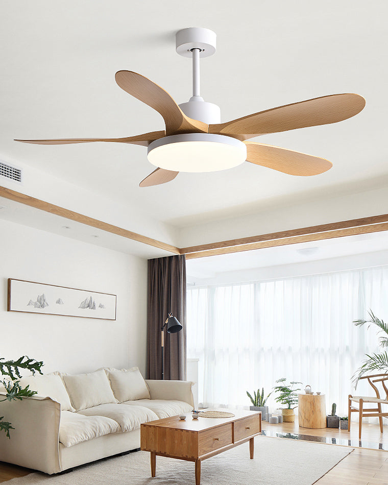 LED-Deckenleuchte mit umschaltbarem Ventilator