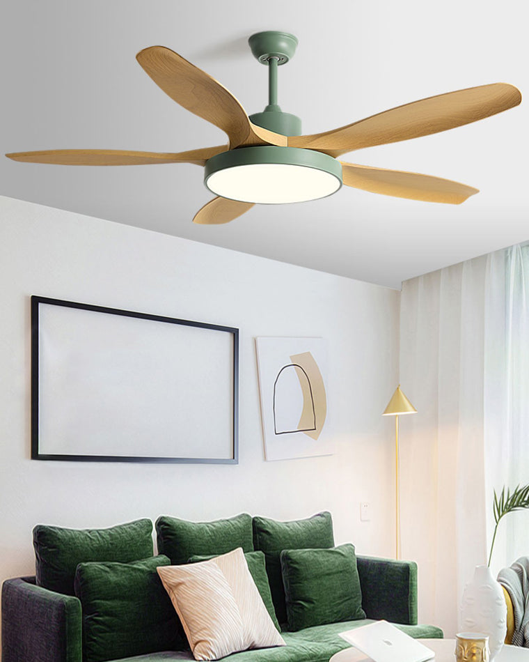 LED-Deckenleuchte mit umschaltbarem Ventilator