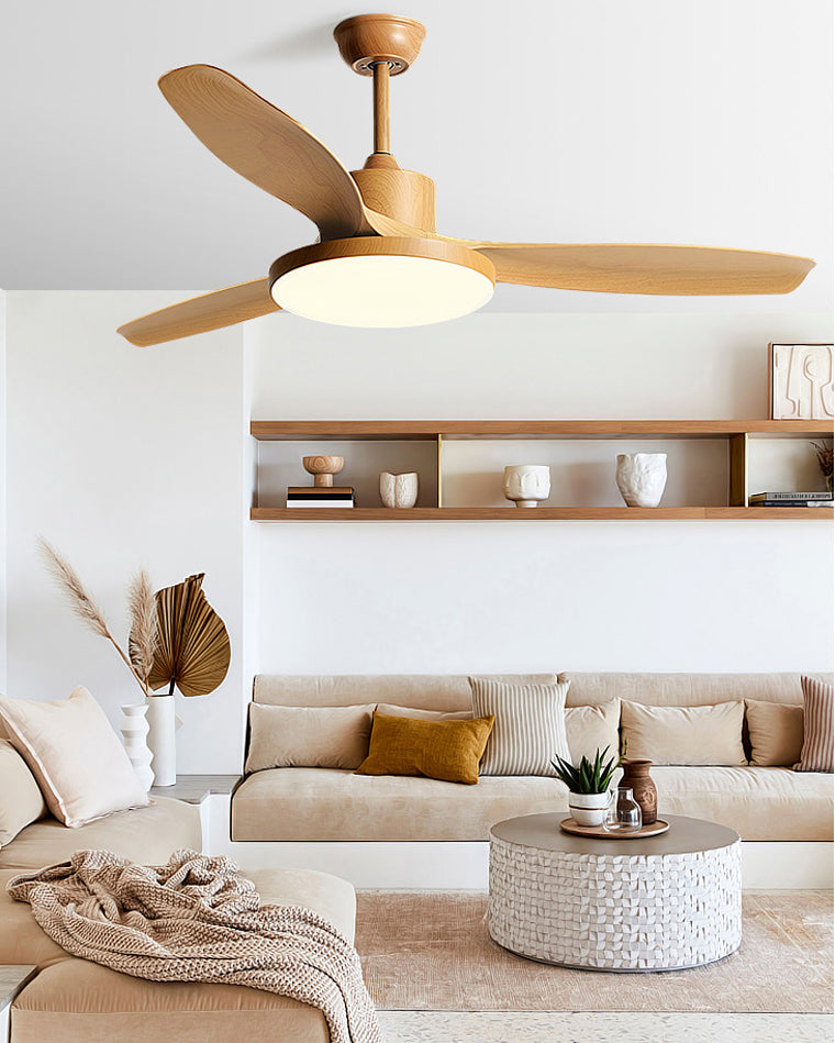 LED-Deckenleuchte mit umschaltbarem Ventilator