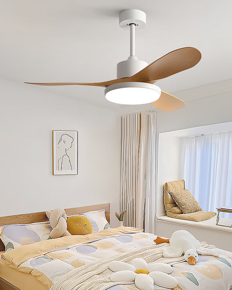 LED-Deckenleuchte mit umschaltbarem Ventilator