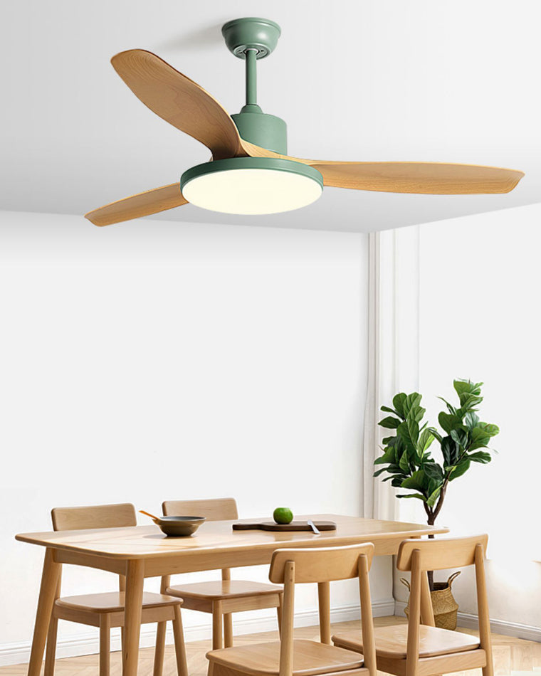 LED-Deckenleuchte mit umschaltbarem Ventilator