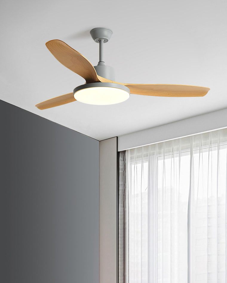 LED-Deckenleuchte mit umschaltbarem Ventilator