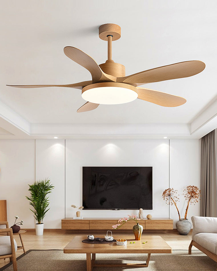 LED-Deckenleuchte mit umschaltbarem Ventilator