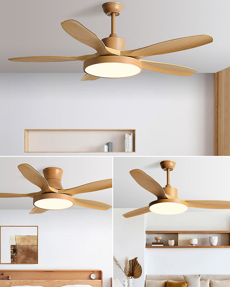 LED-Deckenleuchte mit umschaltbarem Ventilator