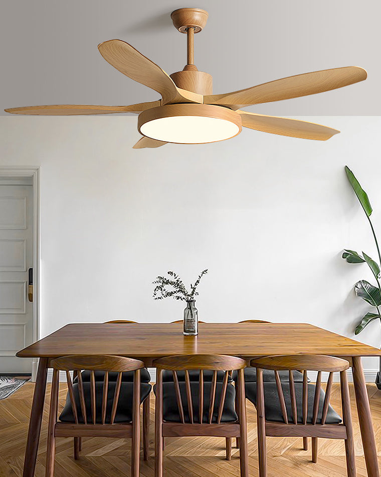 LED-Deckenleuchte mit umschaltbarem Ventilator