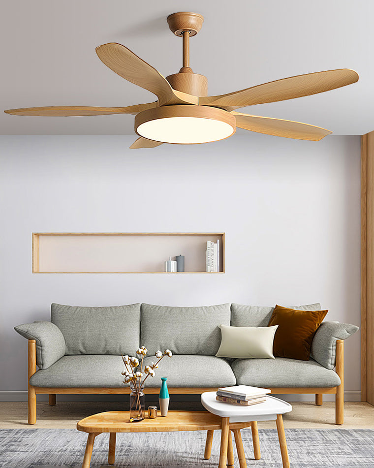 LED-Deckenleuchte mit umschaltbarem Ventilator