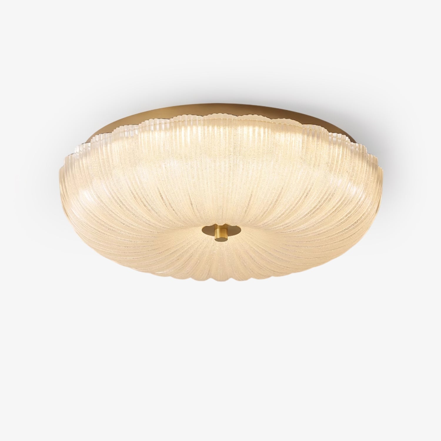 Wellmusterte Runde Deckenlampe