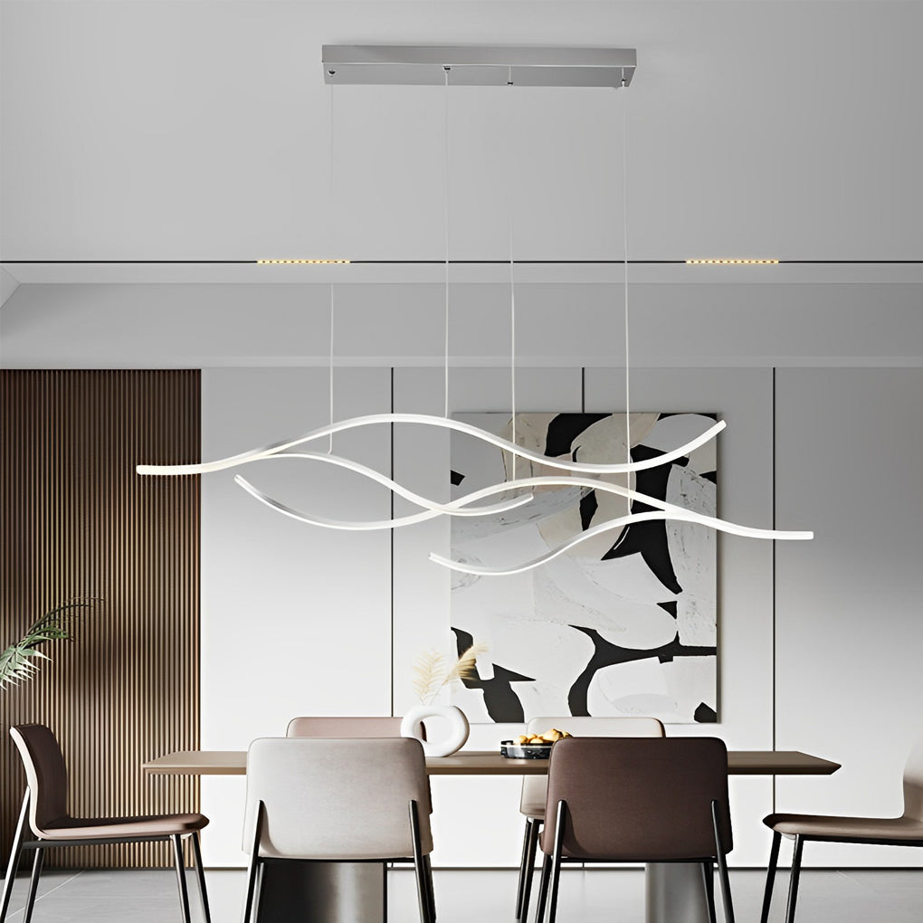 Wellenförmige LED-Linear-Deckenleuchte