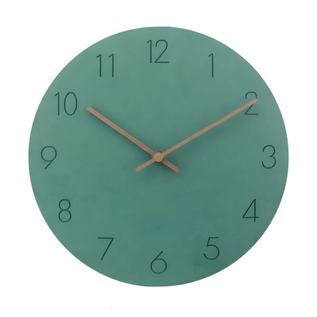 Holz-Analog-Wanduhr