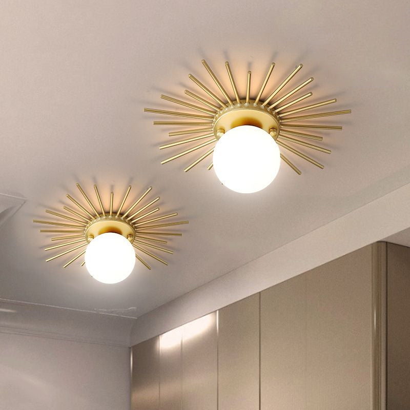 Radiale Spiked Sphärische Deckenlampe