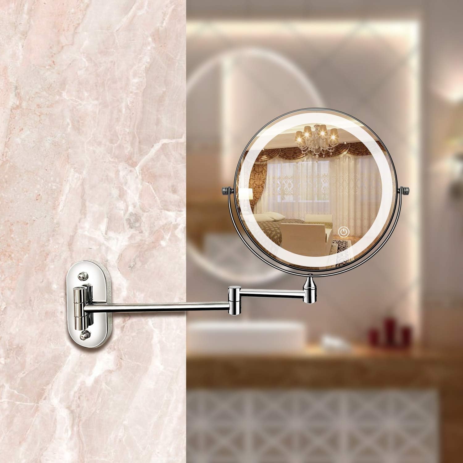 Vergrößernder Schmink- und Badezimmer-Waschtischspiegel
