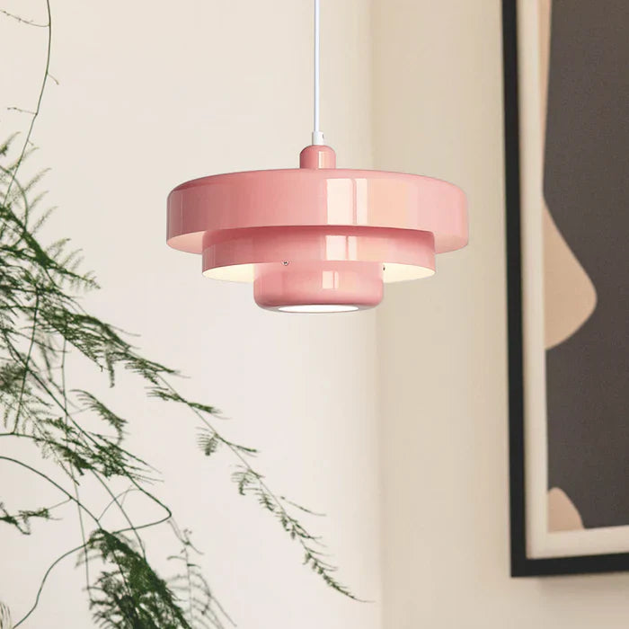 Geometrische Deckenpendelleuchte mit LED