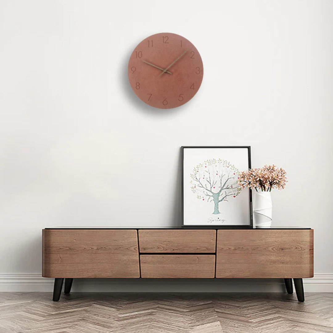 Holz-Analog-Wanduhr