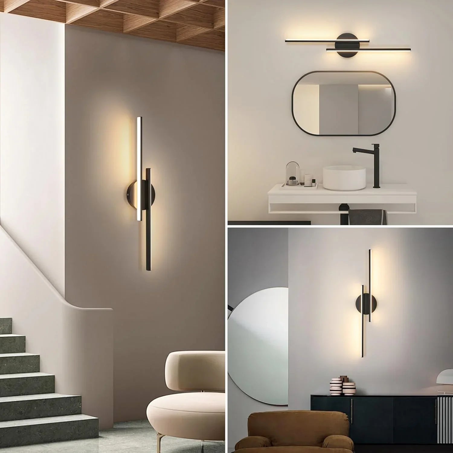Asymmetrische Lineare Wandleuchte