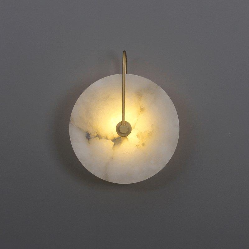 Runde lichtdurchlässige Wandleuchte für den Innenbereich