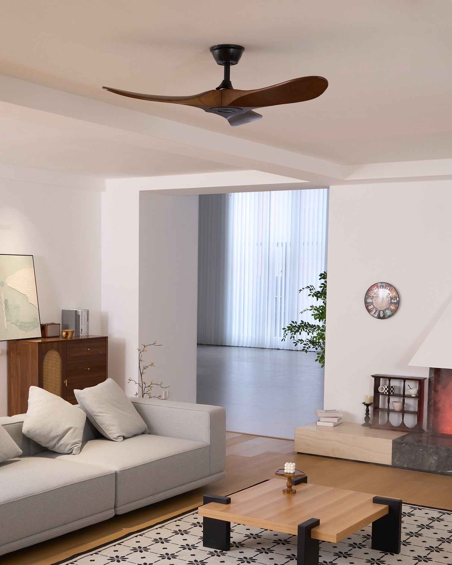 Aerodynamischer Deckenventilator für Innenräume