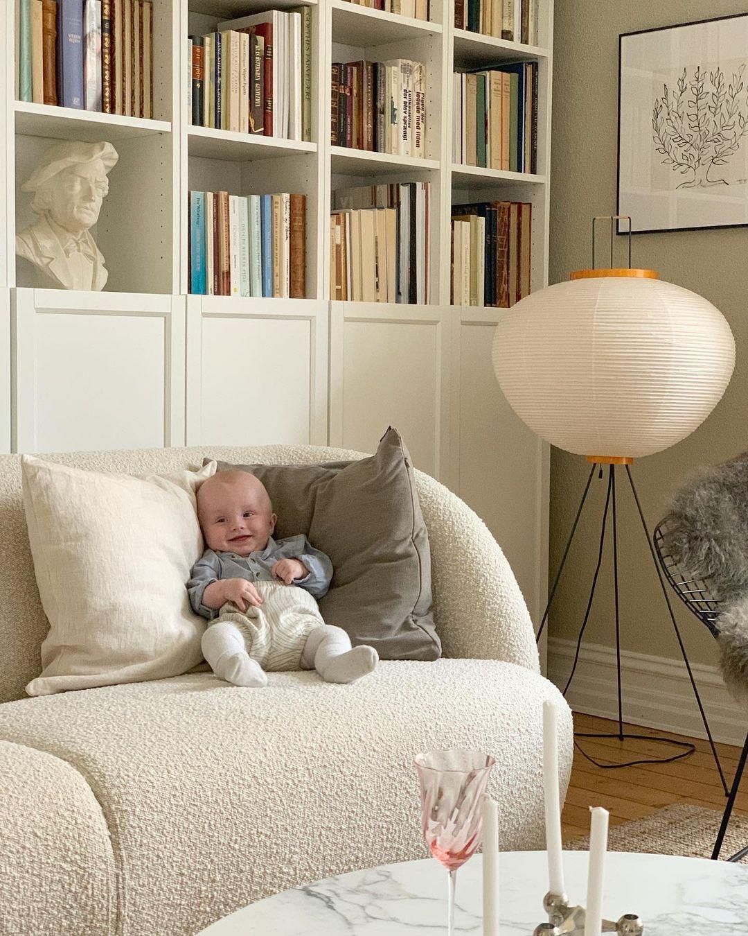 Reispapier Stehlampe | Wohnzimmer
