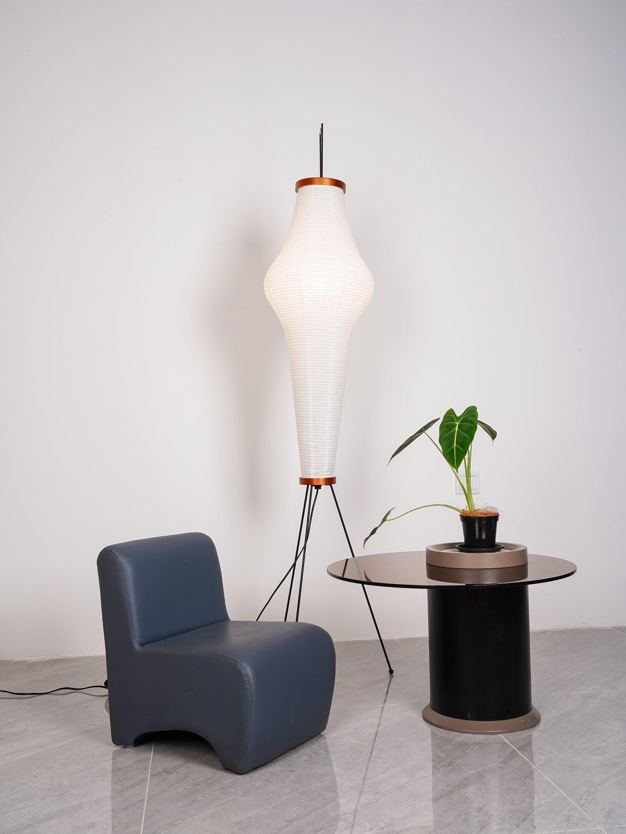 Reispapier Stehlampe | Wohnzimmer
