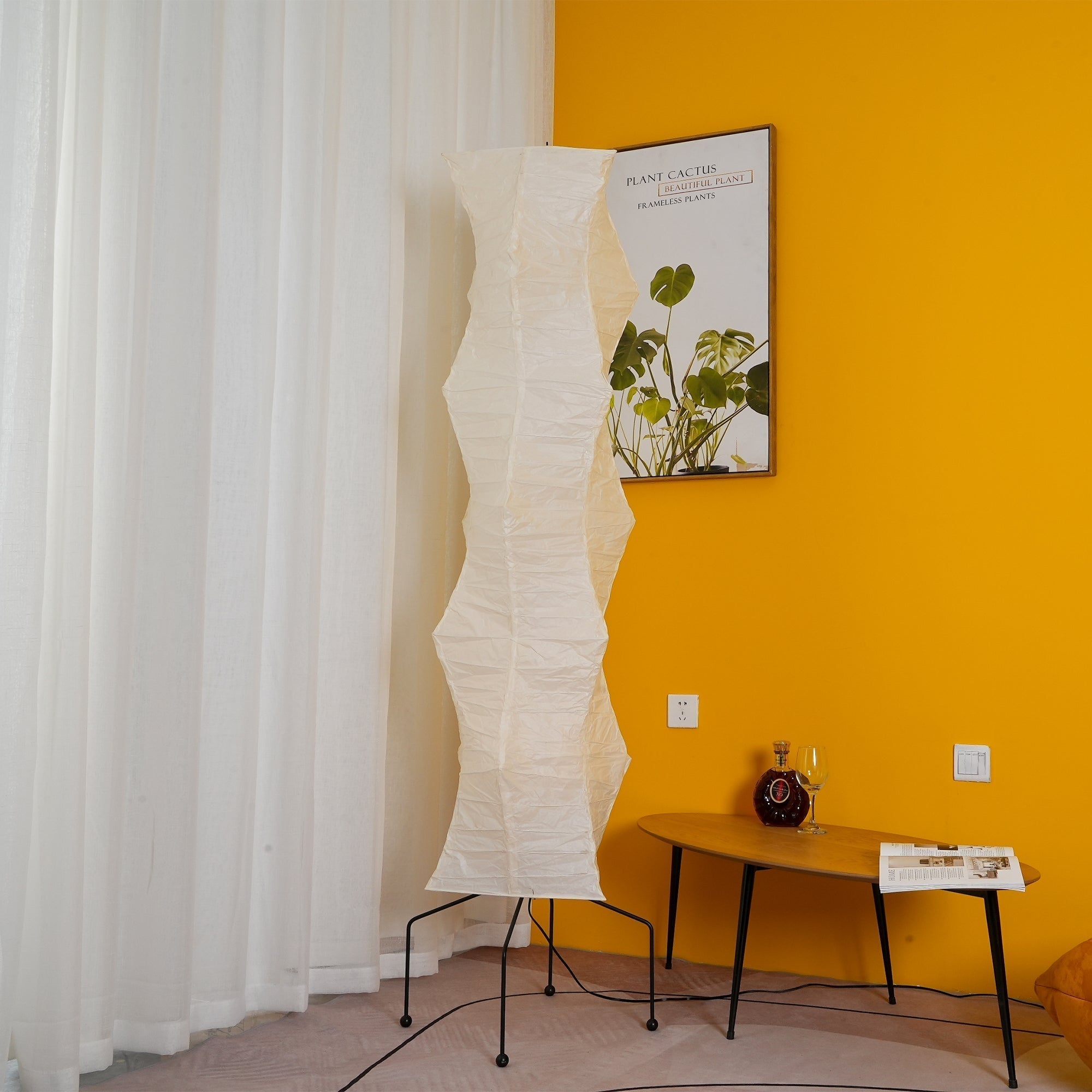 Reispapier Stehlampe | Wohnzimmer
