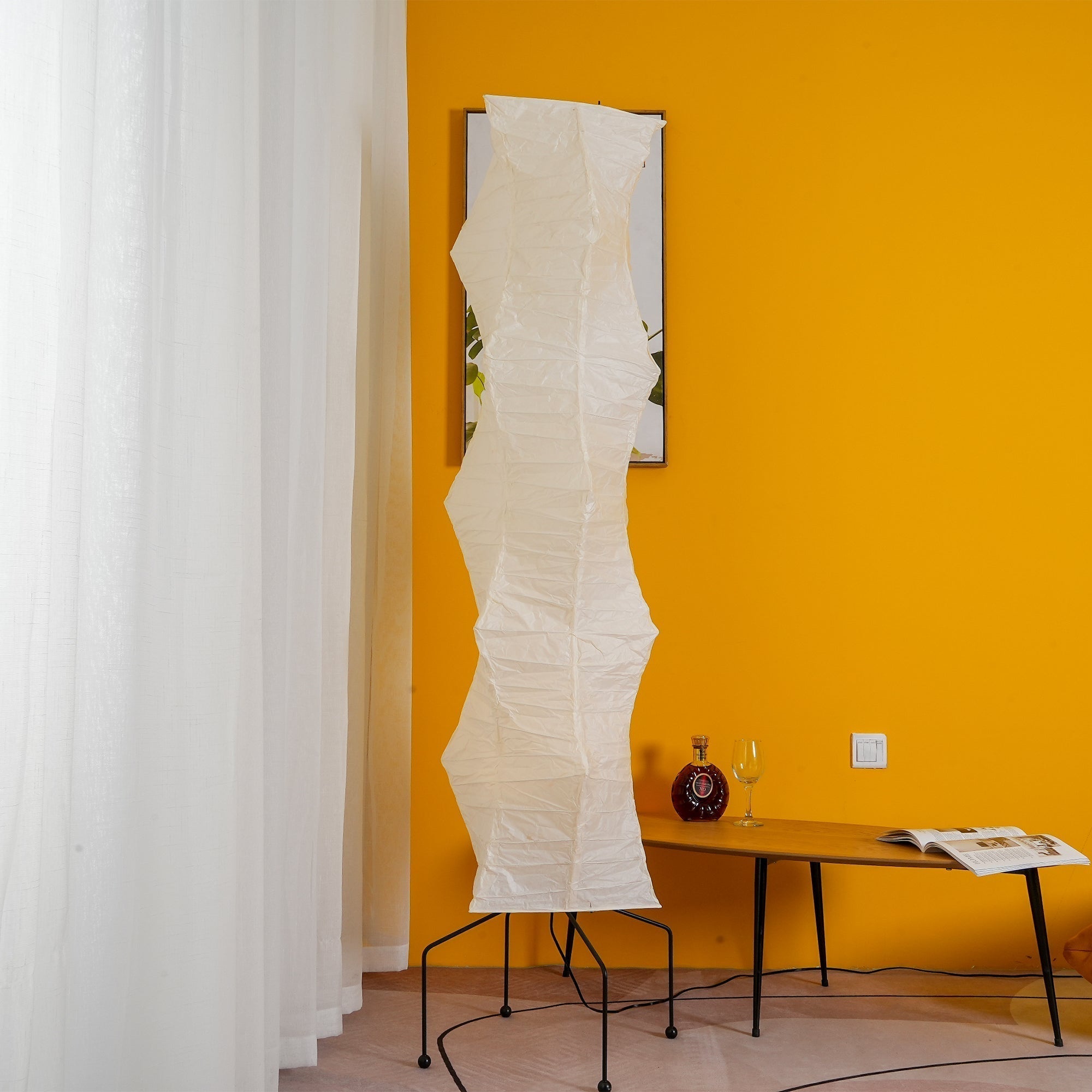 Reispapier Stehlampe | Wohnzimmer