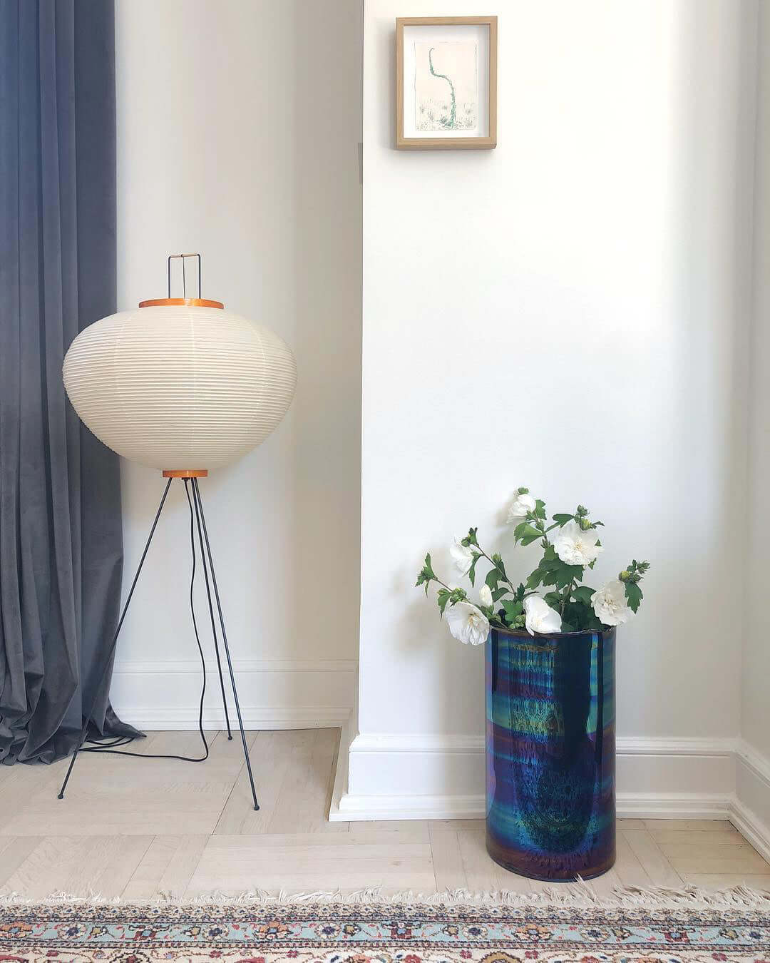 Reispapier Stehlampe | Wohnzimmer