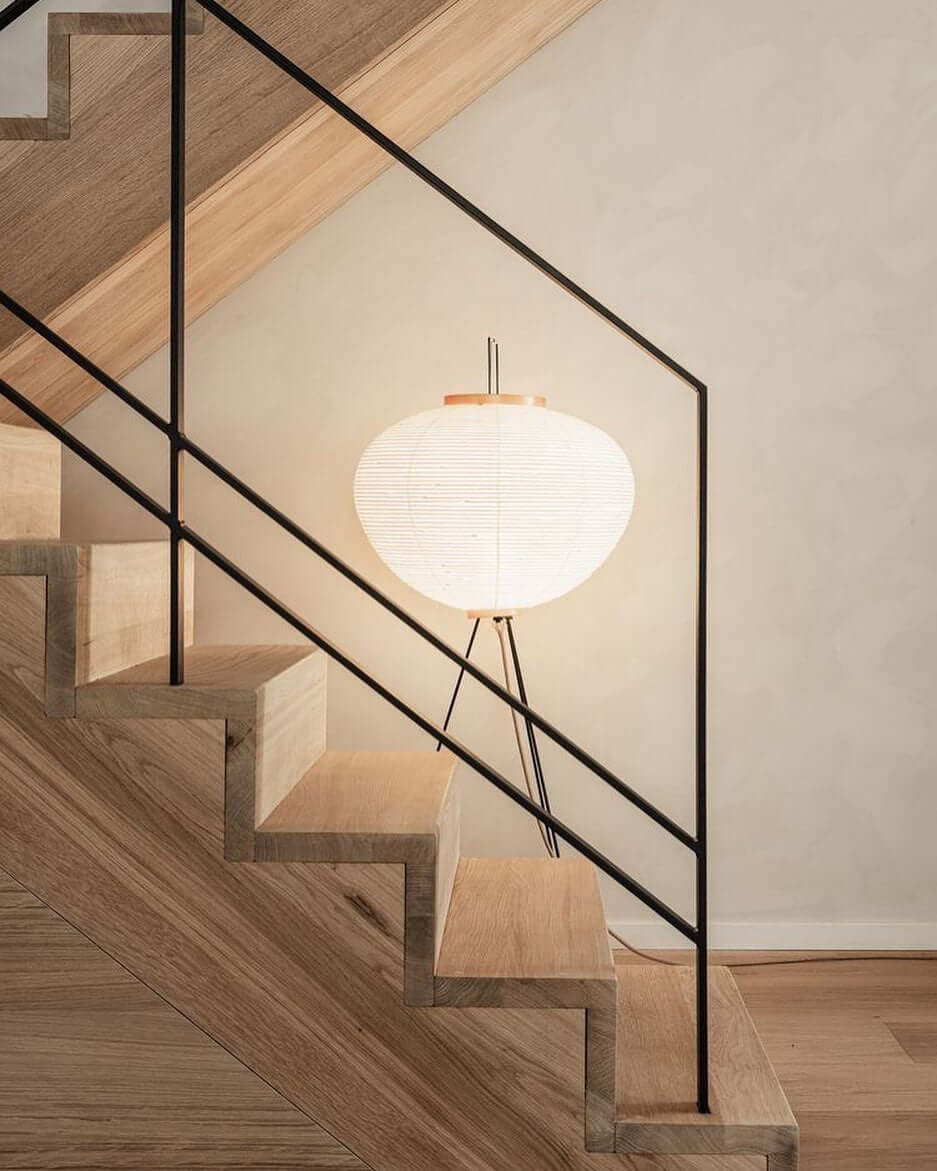 Reispapier Stehlampe | Wohnzimmer