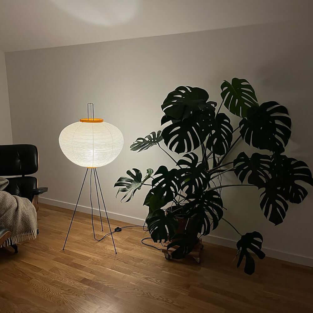 Reispapier Stehlampe | Wohnzimmer