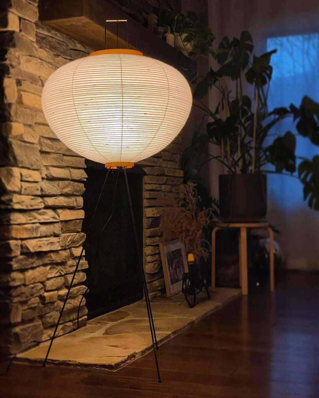 Reispapier Stehlampe | Wohnzimmer
