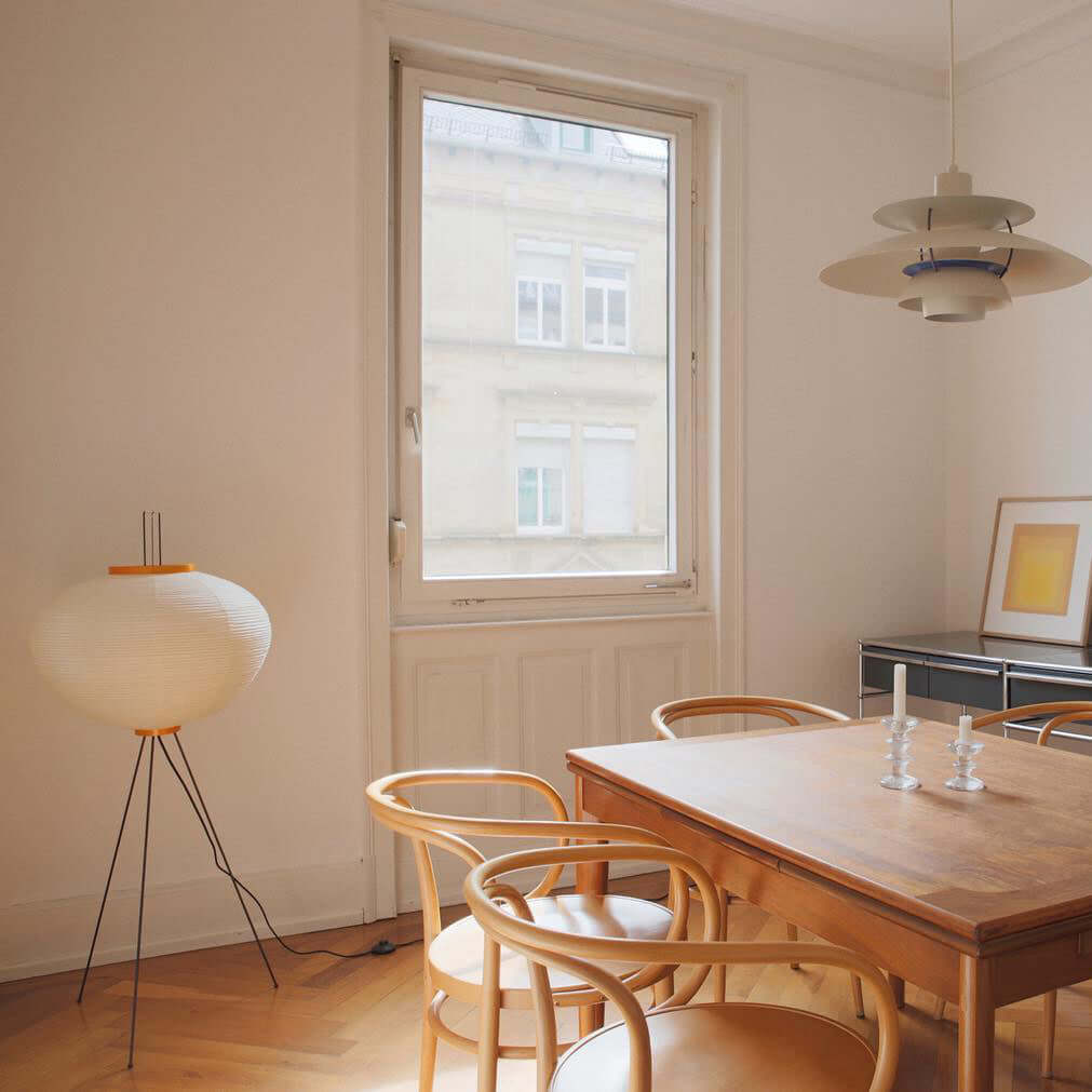 Reispapier Stehlampe | Wohnzimmer