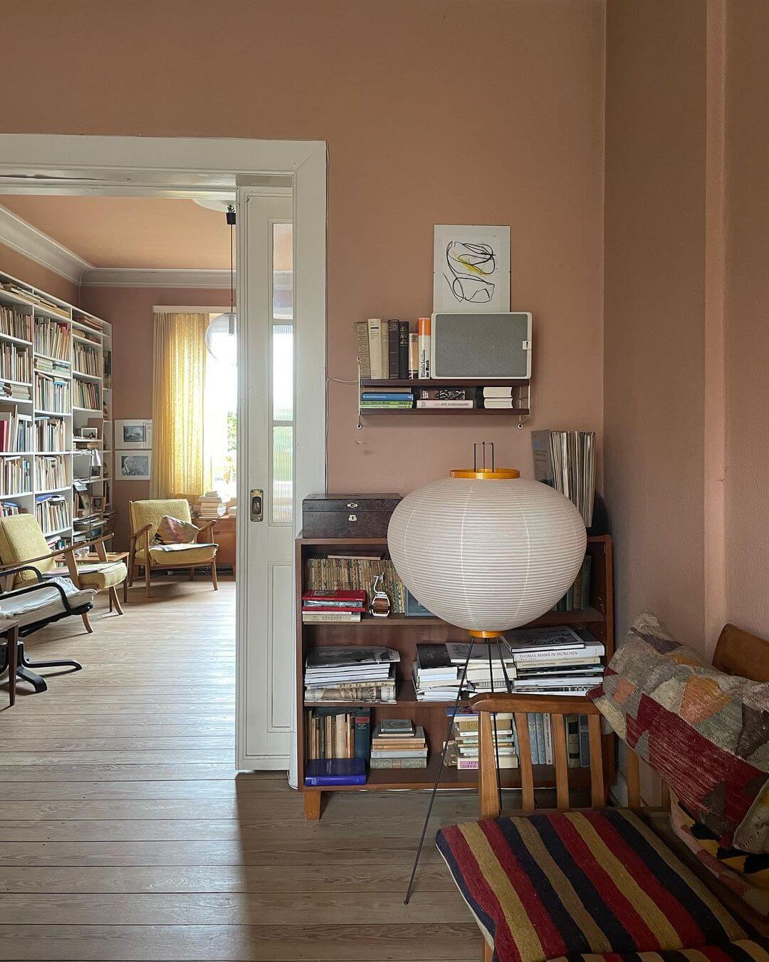 Reispapier Stehlampe | Wohnzimmer