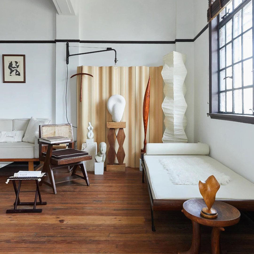 Reispapier Stehlampe | Wohnzimmer