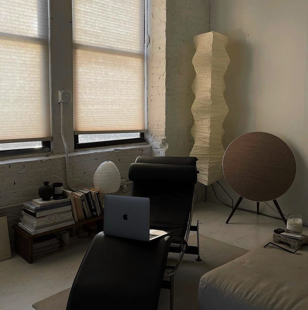 Reispapier Stehlampe | Wohnzimmer