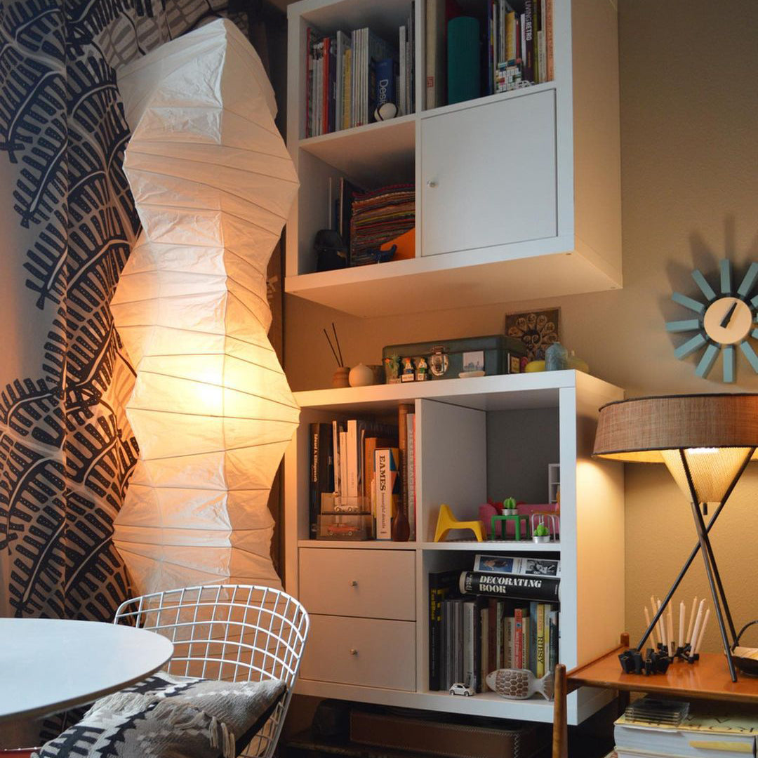 Reispapier Stehlampe | Wohnzimmer
