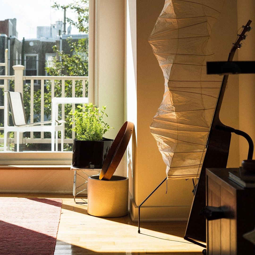 Reispapier Stehlampe | Wohnzimmer