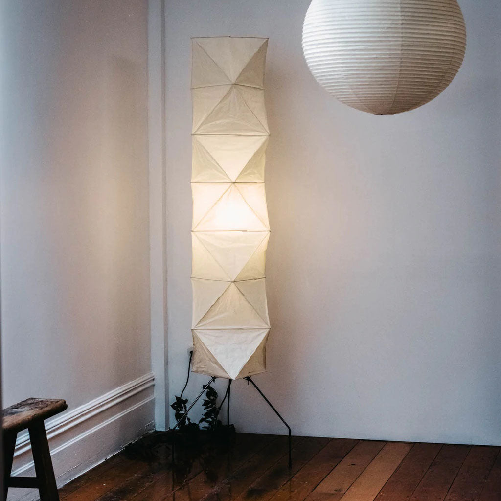 Reispapier Stehlampe | Wohnzimmer