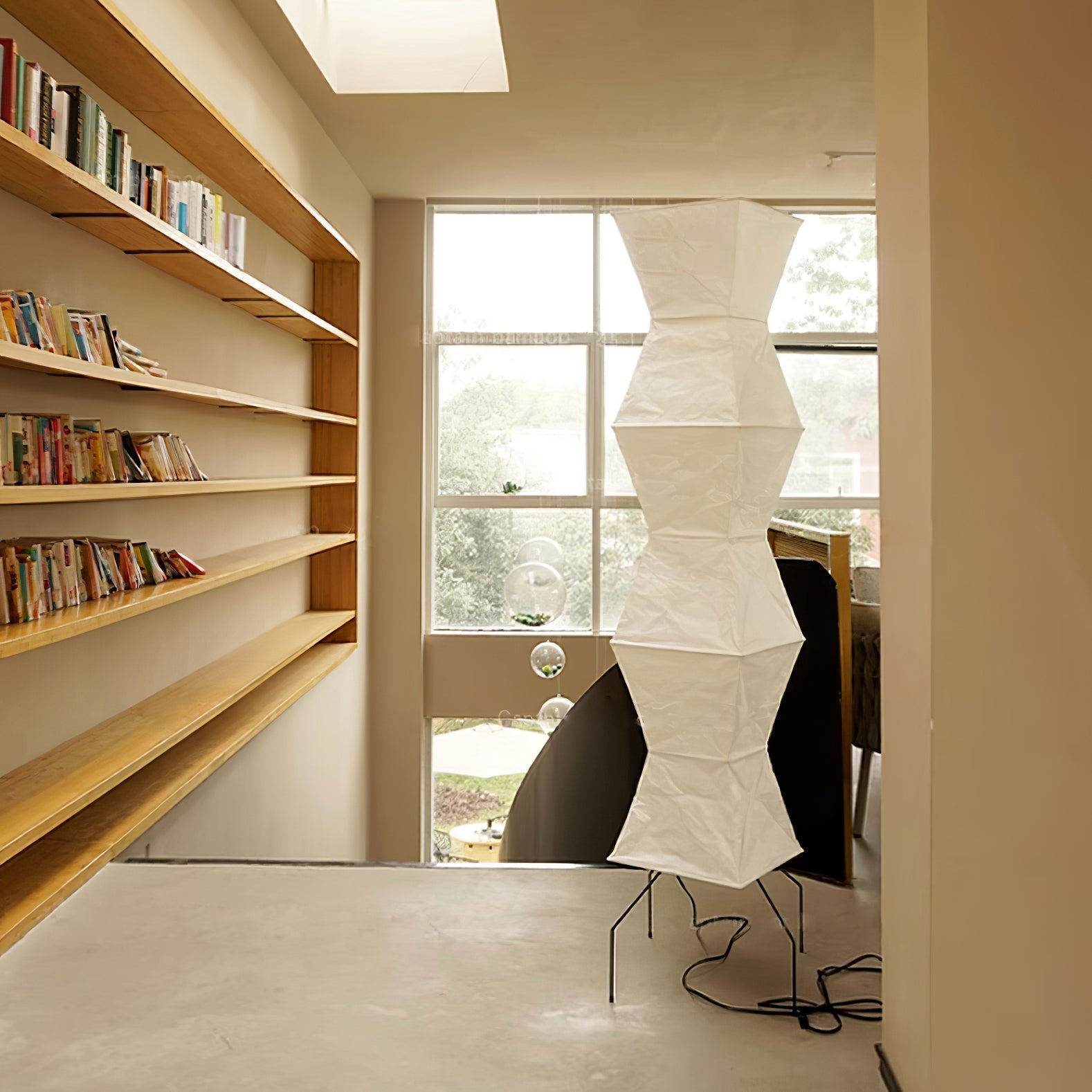 Reispapier Stehlampe | Wohnzimmer