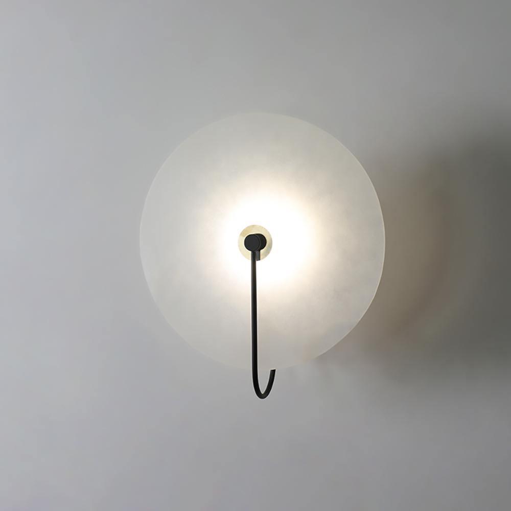 Runde lichtdurchlässige Wandleuchte für den Innenbereich