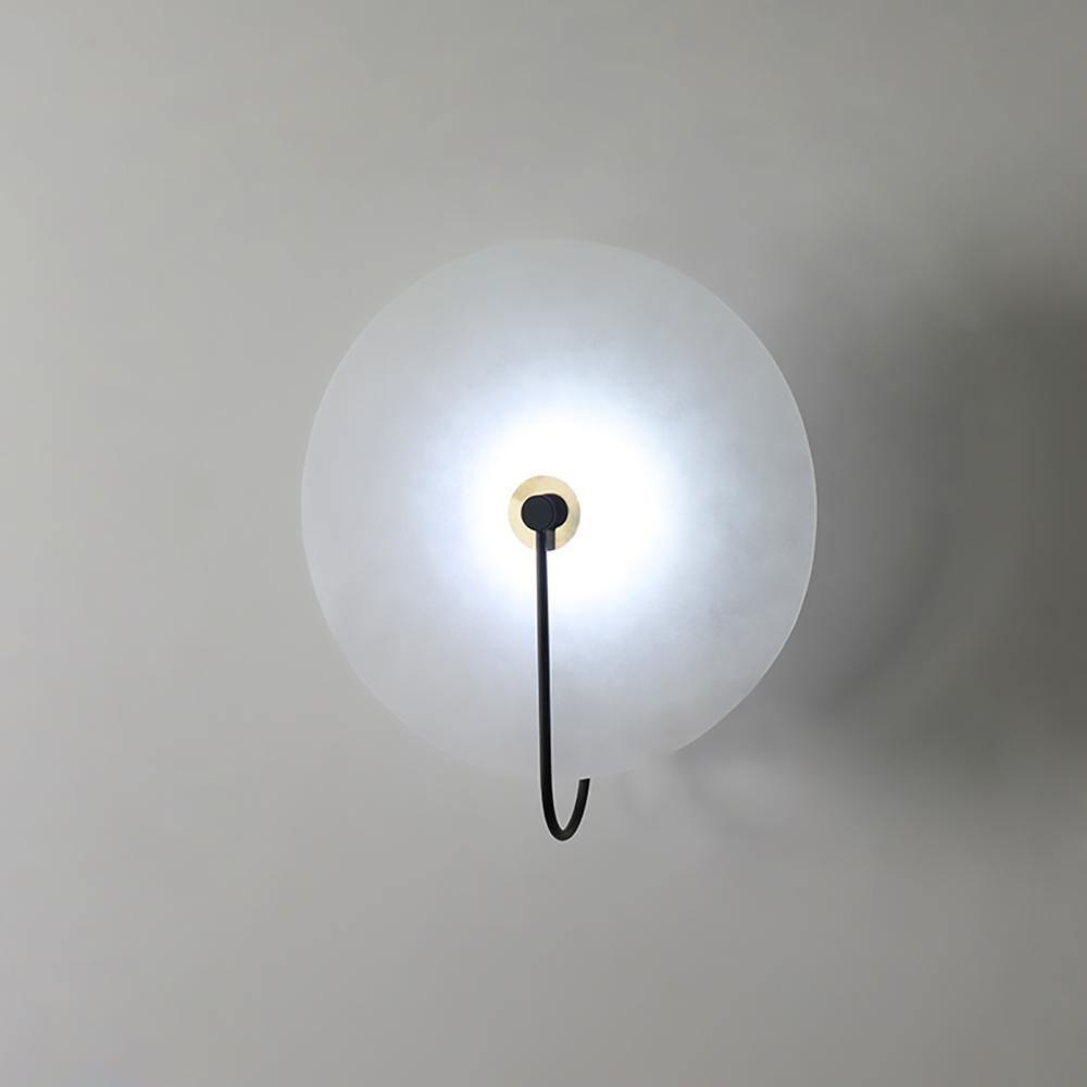 Runde lichtdurchlässige Wandleuchte für den Innenbereich